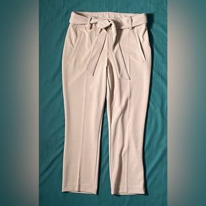 Cream color, Capri trousers